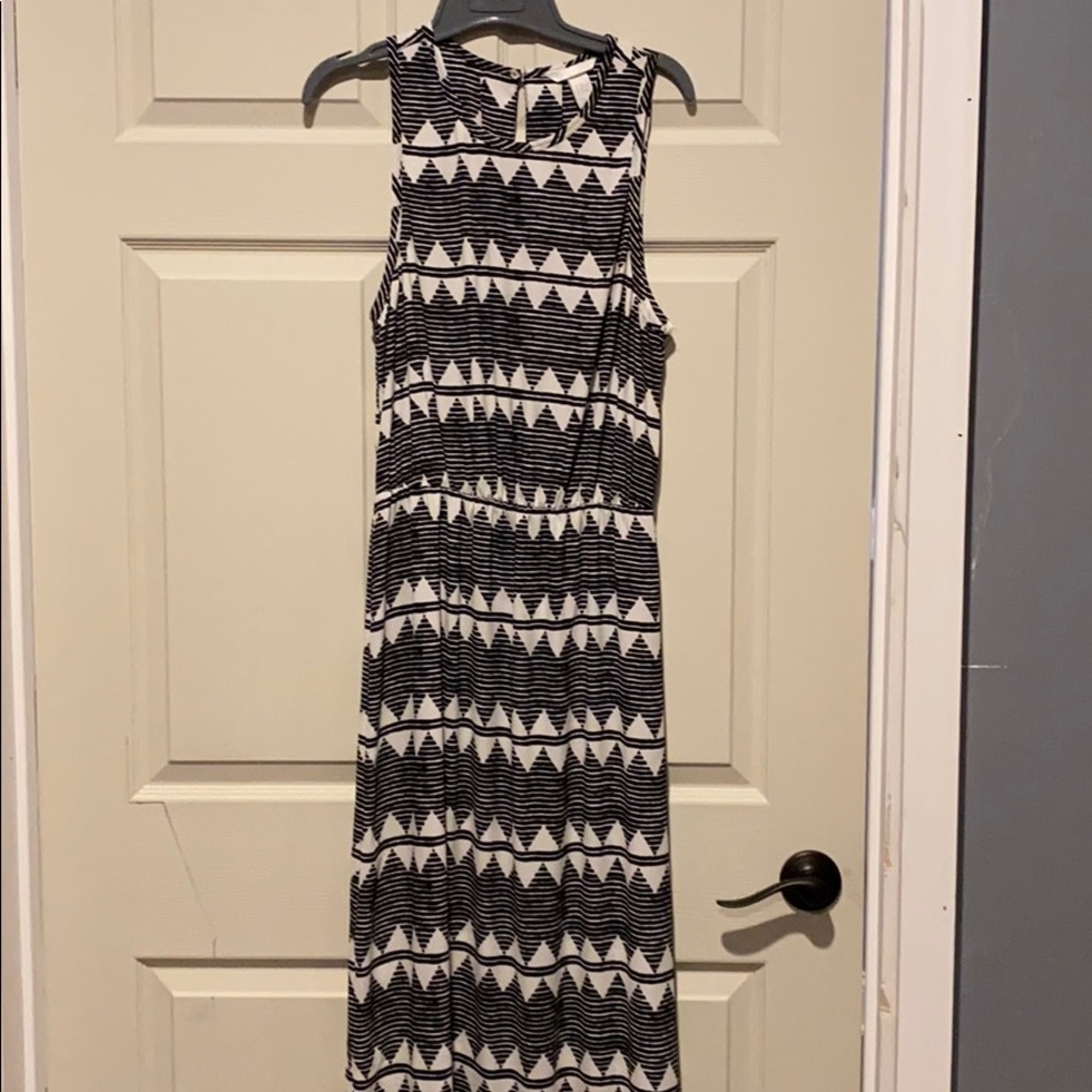 H&M long geometric dress